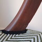 Pair of mahogany gondola chairs – Empire style – 20th century, restored