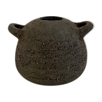 Black stoneware “bouboulita” vase