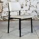 Modernist white skai chair, 1950