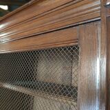 Solid oak library late 19th century around 1890