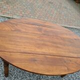 oval walnut table