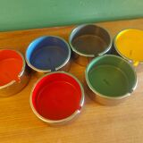 Set of 6 vintage isamu kenmochi ashtrays, edited for shell