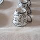 Coffee/tea service, glazed porcelain in Art Deco style, Saint Graal model.