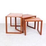 Danish design teak nesting tables, 1970s