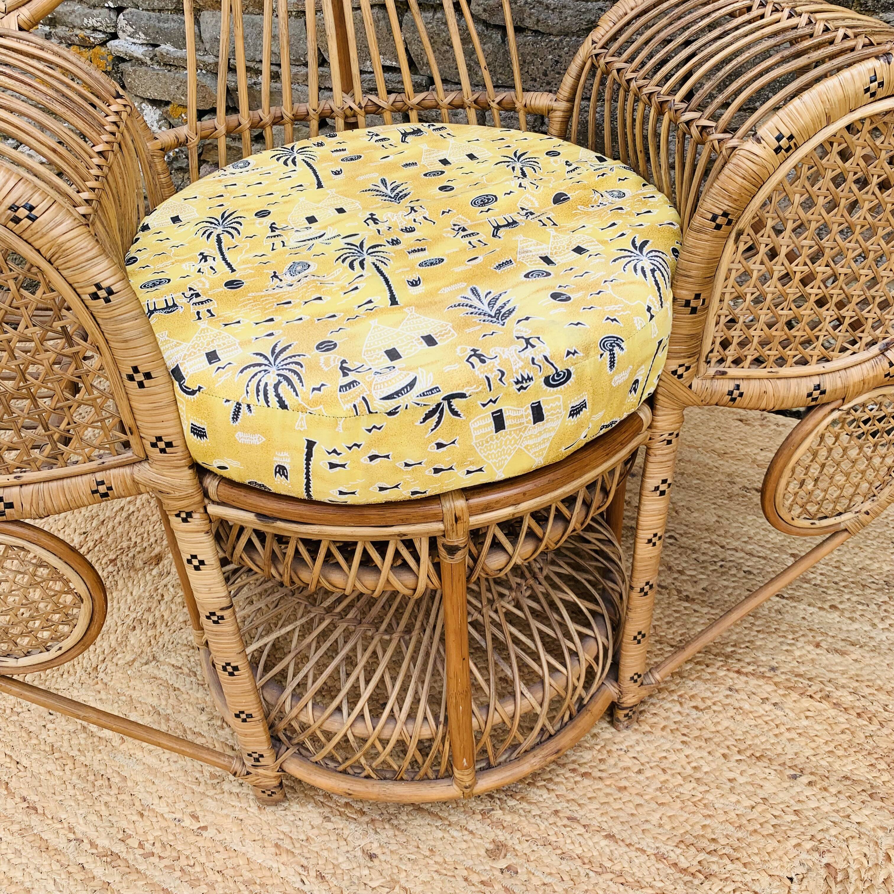 Fauteuil Emmanuel en rotin et osier naturel