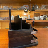 Mail door art delco wood and metal