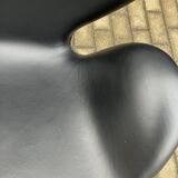Original black leather Fritz Hansen Swan chair Topstaat!