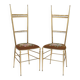 Paire de chaises Chiavari à dossier haut