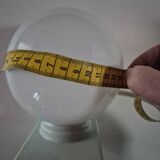 paire d'applique vintage en verre opaline support bleu neuve