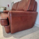 Full grain leather sofa