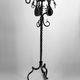 Important lampadaire en fer forgé à décor de dragons, Italie, vers 1900