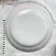 Antique French Earthenware Plate from the 19th century with small blue flower motif
