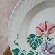 Antique Gien deep plate – floral pattern
