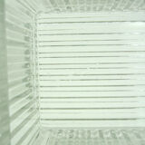 Glass cookie box and mirror tray - Art Deco style - vintage 30s