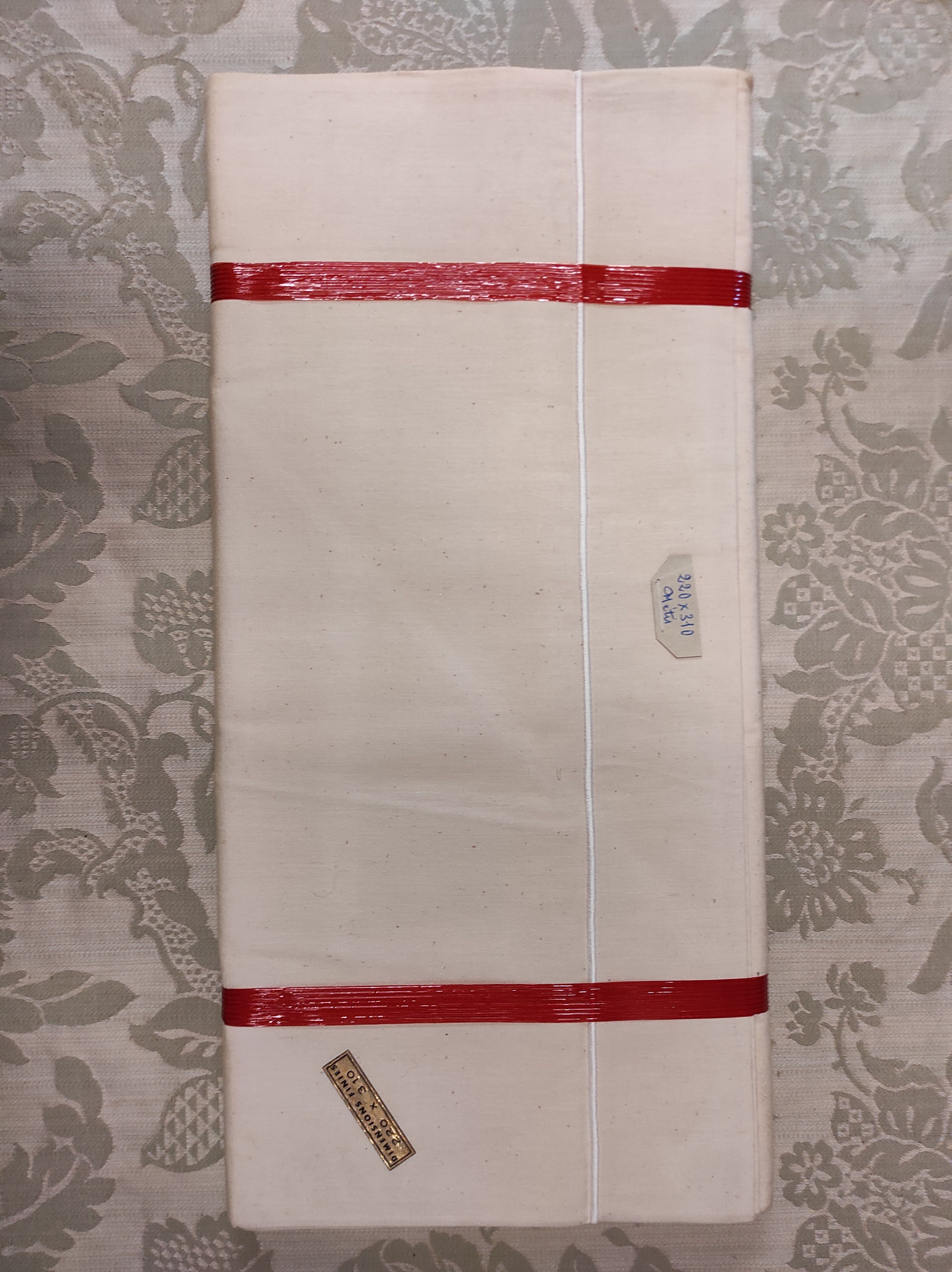 Vintage french linen and cotton sheet