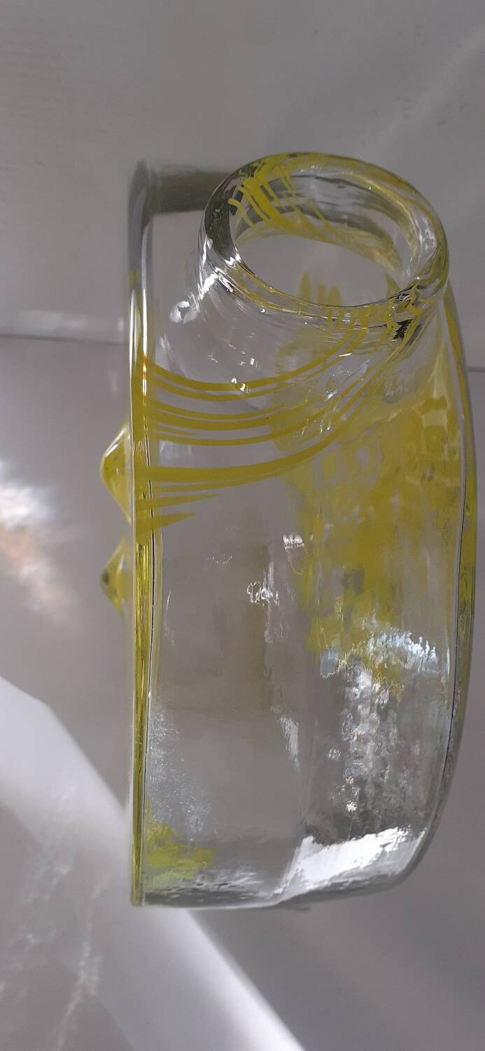Large vintage glass vase