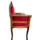 Banquette baroque vintage / banc téléphone / chaise avec petite table