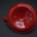 Enamelled sheet metal candlestick