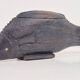 Vintage African Fish Storage Container in Hand-Carved Ebony, 1950s