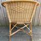 Old rattan armchair