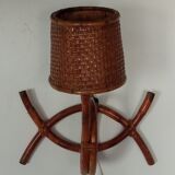 Vintage bamboo wall lamp