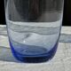 Set of 4 blue orangeade glasses H14