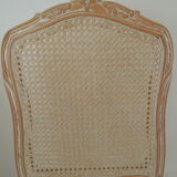 Lot de 4 chaises style Louis XV dos cannés