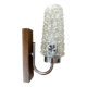 Applique en bois et verre années 60-70