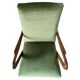 Midcentury modern Green Velvet Armchair, Guglielmo Ulrich, Italy 1950 's