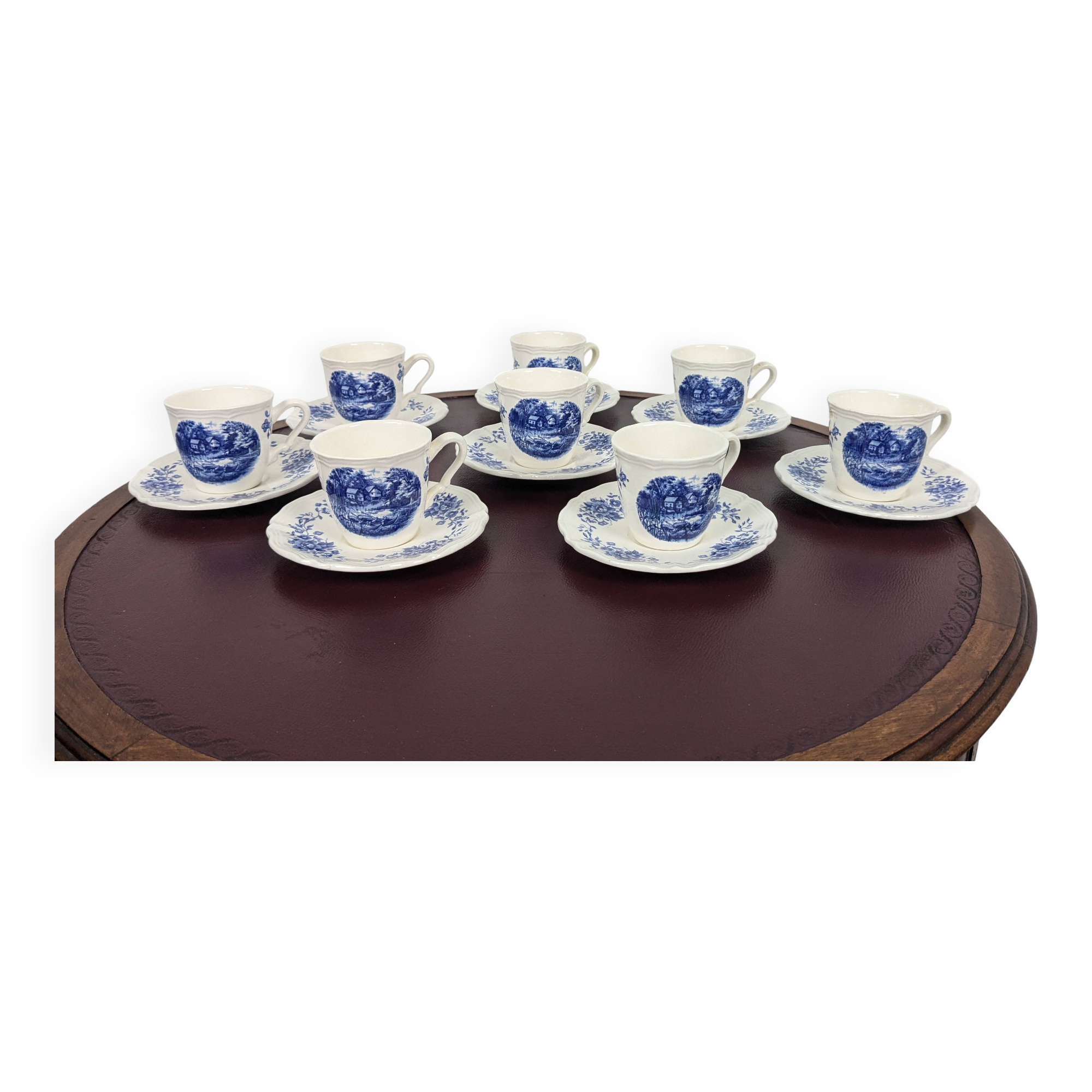 16-piece ceramic coffee set from Sarreguemines
