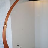 Curvated mahogany floor lamp