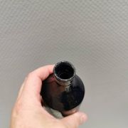 Miniature vase by Peter Fitzner (PF) in stoneware with dark blue glaze