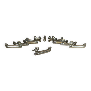 Set of 12 vintage knife rests, place card holders.