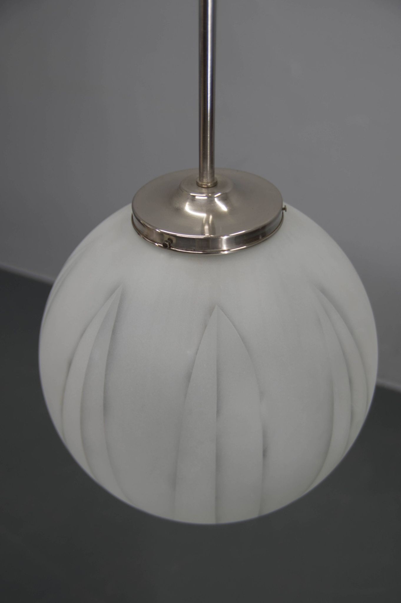 Suspension Art Déco XXL, années 1930
