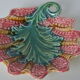 Coupelle forme coquillage en barbotinne