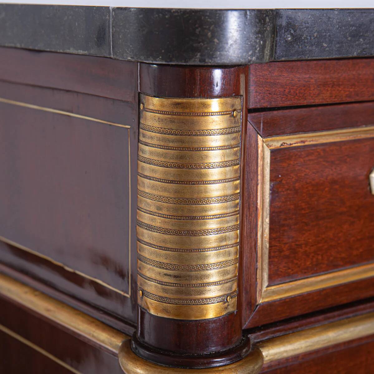 1810s Classicism Secretary Desk with Marble Top