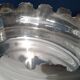 Flat hollow silver metal