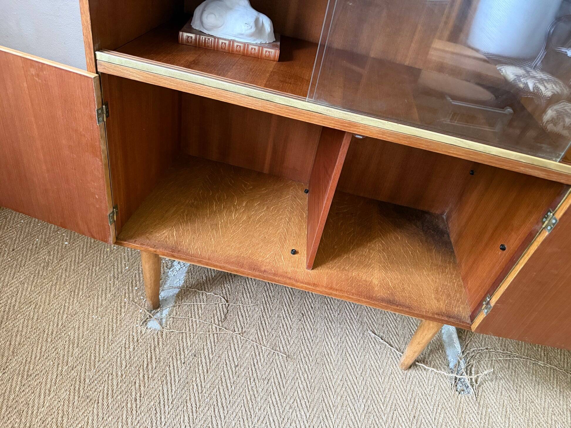 Vintage display cabinet bookshelf