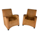 Set of 2 Wittmann ‘Duke’ Suède armchairs by Hannes Wettstein, 1990s