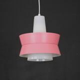 Superbe plafonnier danois rose restauré *** Design danois *** unique *** Danemark années 1970