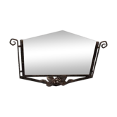French Art Deco metal mirror, 1930s