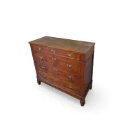 Antique Italian walnut chest of drawers dating to the late 19th centur