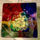 Multicolor vase signed cc zecchin - size xxl