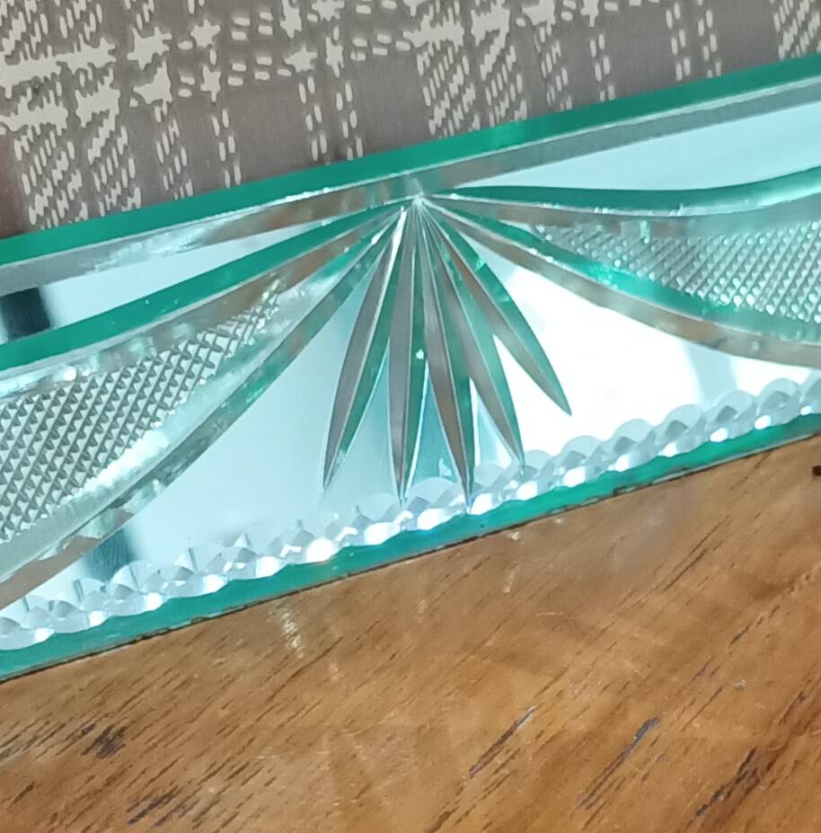 Large chiseled mirror photo frame