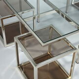 Coffee table and 4 removable side tables