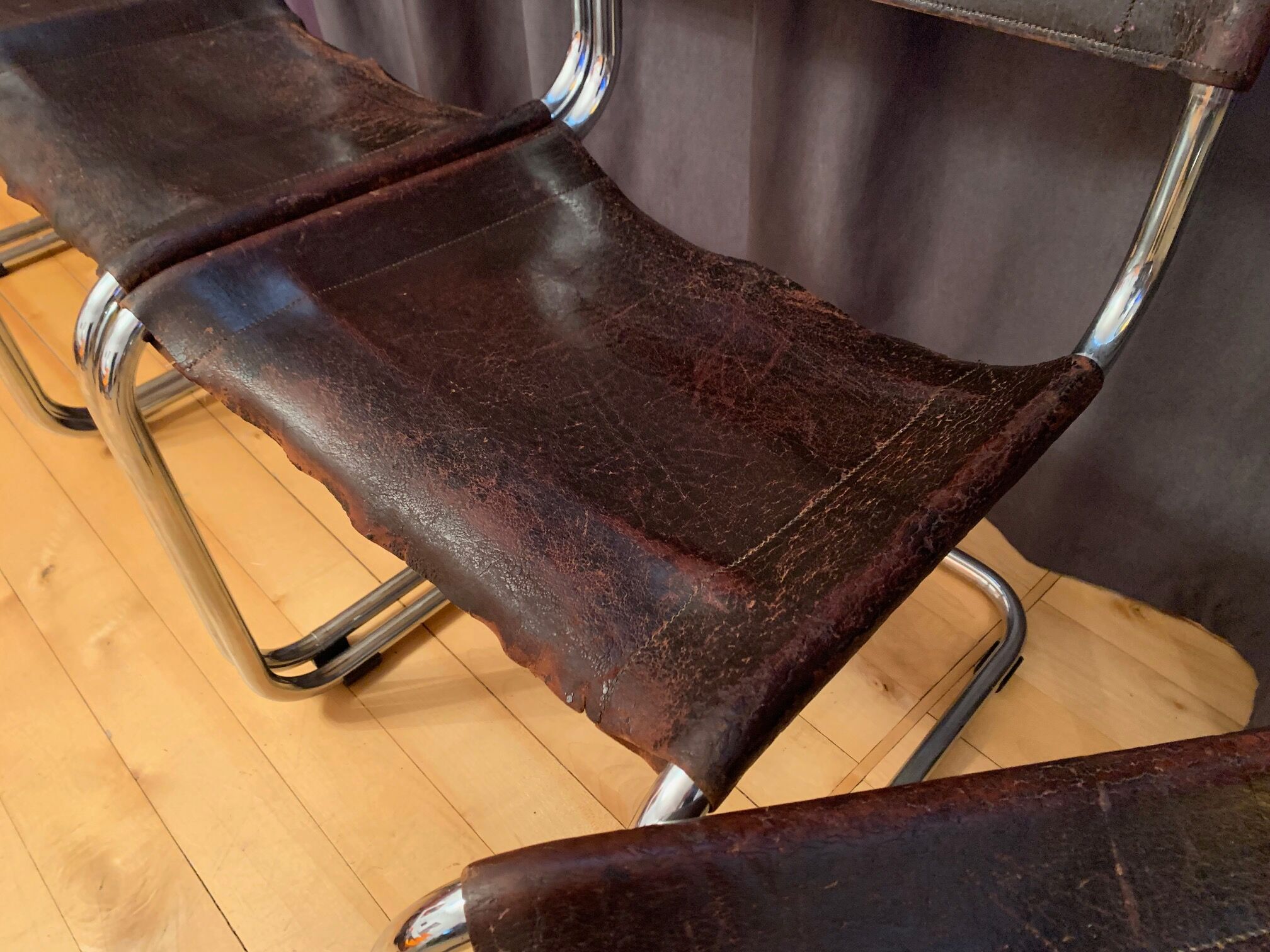 A set of six S33 chairs by Mart Stam, Thonet, Germany, 1960s.