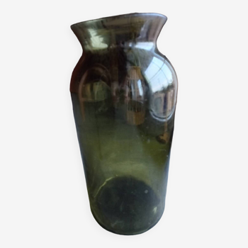 Old glass truffle jar