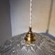 Suspension vintage en verre moulé