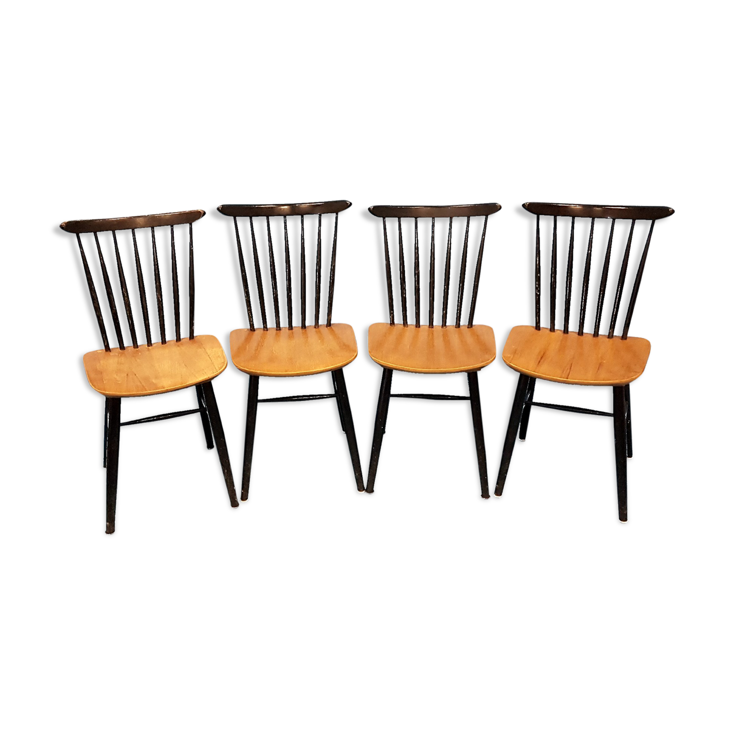 Lot de 4 chaises années 1960
