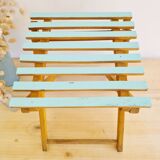 Wooden folding stool - Antique plant stand